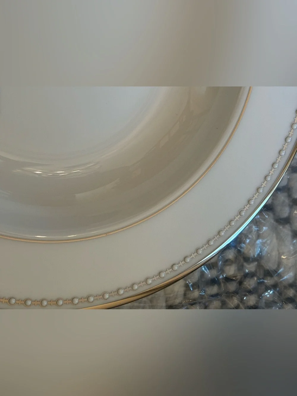 Lenox Pearl Platinum Bone China 9” Soup Bowl